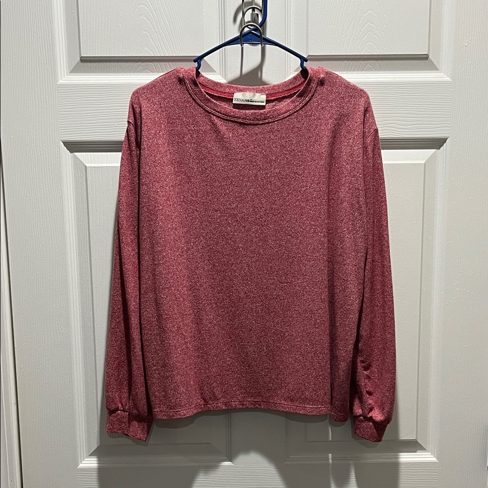 ✨ BOGO ✨Zenana Outfitters Heather Red Sweater